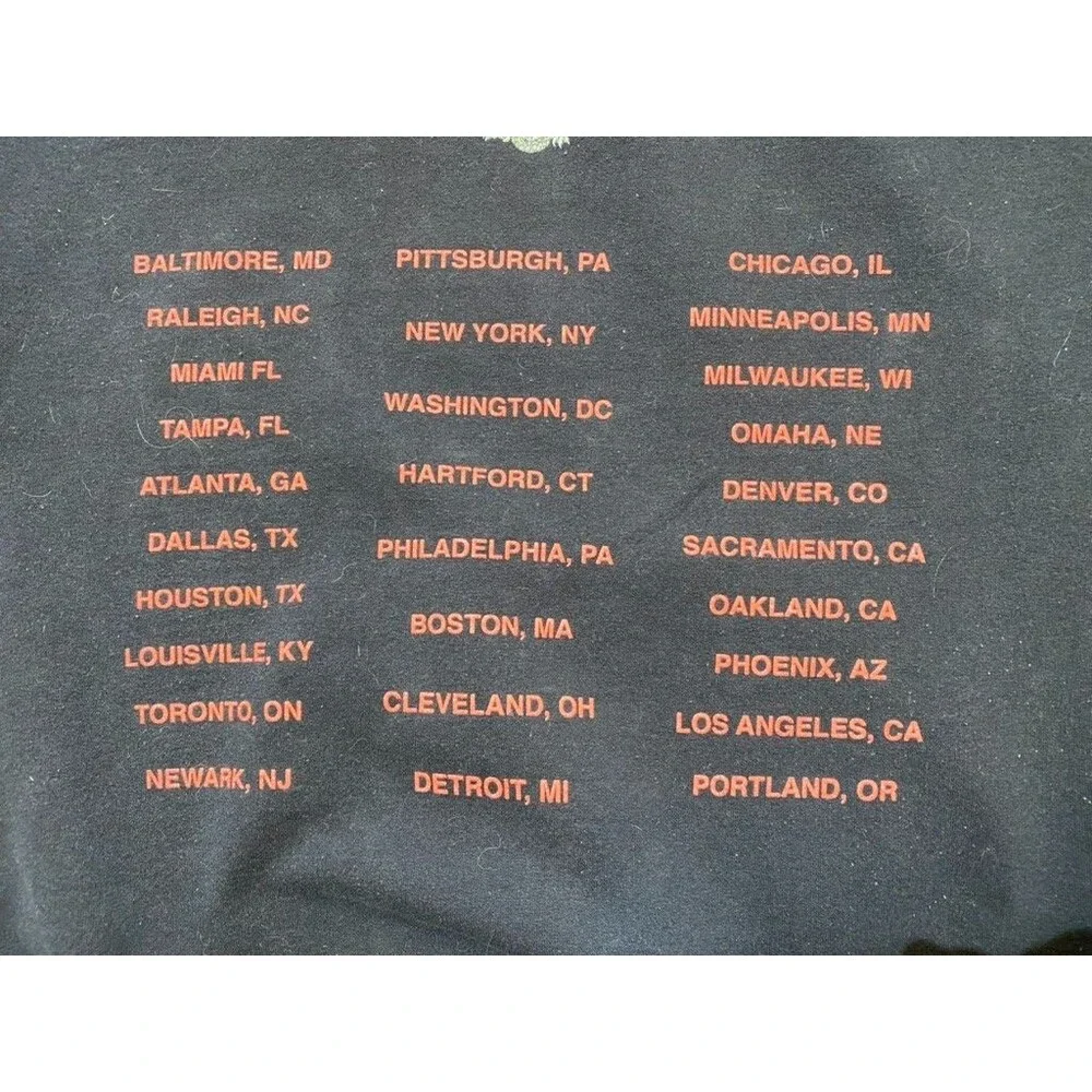 Rare Sheck Wes Mudboy Astroworld Travis Scott Mens L Tour Zombie Hoodie Black - Picture 10 of 10